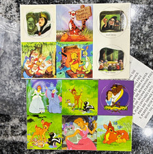 Walt Disney Pogs Game Pieces Mixed Lot w/ How to Play Pogs Instructions Card picture