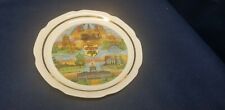 Vintage Collector's Plate Of The State Of Ohio-Buckeye State w/Popular Landmarks picture