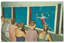 Spring Hill Florida c1950's Underwater Theater, Week Wachee Springs, women picture