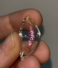 Fiery Pink Covellite in Quartz – Ultra-Rare Gem Specimen picture