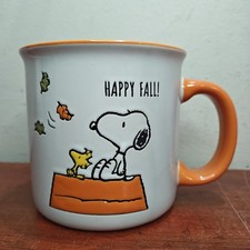 Peanuts Snoopy & Woodstock Happy Fall Coffee Mug 21 oz picture