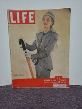 LIFE Magazine Oct 14, 1946 Fall Fashions, Nurenburg Trials Complete Edition 15 c picture