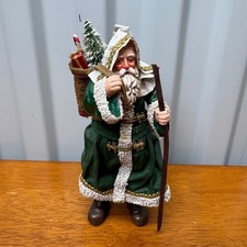 Vintage 1993 Clothlique Possible Dreams Santa Green Robe Father Christmas Figure picture
