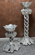 Vintage Arthur Court 1996 Candle Sticks set of 2 - Aluminum picture