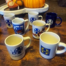 Vintage Santa Fe Railroad Coffee Mugs Lot of 7 Railway Train 1980s Collectible picture