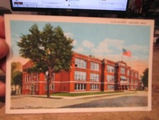 G6 Old ASHLAND OHIO Postcard Cottage Street High Middle School Sinfully Razed 2 picture