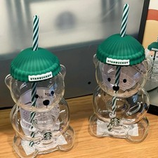 2025 New Glass Star-bucks Bearista Bear Cold Cup Holiday Limited Edition & Box picture
