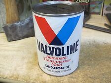 VALVOLINE oil can DEXRON-2 ATF AUTOMATIC TRANSMISSION FLUID TEXACO EMPTY MOTOR picture