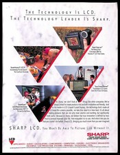 1993 Sharp LCD Technology Vintage PRINT AD TV Display Electronics picture