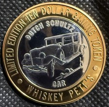 ⭐️WHISKEY PETE’S CASINO Limited Edition 999% .6 Oz Pure Silver Strke Center⭐️ picture