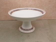Vintage PRR Pennsylvania Railroad China Purple Laurel Pedestal Compote Scammell picture