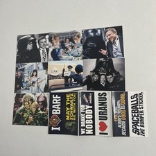 Spaceballs Bumper Sticker (6) & Postcard Lobby Card (7) Lot Mel Brooks Official picture