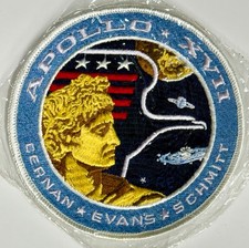 Apollo 17 RE Crew Initial Patch ABEmblem Factory Sealed Original Cellophane Rare picture