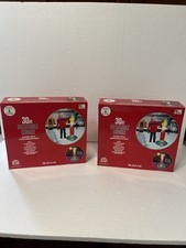 Vintage Kmart Trim A Home Inflatable Light Up 30” Xmass Candles Pair  New 1990’s picture