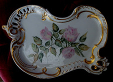 Antique porcelain hand painted roses T&V Limoges Signed 1898 picture