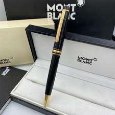 Montblanc Meisterstück 164 Black Gold Ballpoint Pen Authentic New Gift Box picture