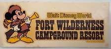 Vintage Walt Disney World Fort Wilderness Campground Resort Sticker Decal picture