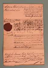 1817 GEORGE III-ERA BRITISH RAJ LEGAL DOCUMENT FROM FT. WILLIAM IN BENGAL, INDIA picture