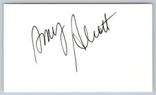 Amy Alcott hand signed Index Card - LPGA Golfer - Golf HOF picture