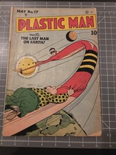 Plastic Man  # 17 September 1949 RAW UNGRADED   GOLDEN AGE BOOK, Jack Cole Art picture
