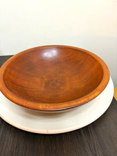 Vintage Signed Munising Wooden Serving / Salad Bowl – Approx. 11” picture