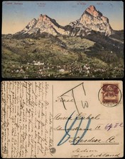 Postcard. Switzerland Swiss Alps Schwyz class myths size myths 1924 picture