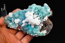 crystallization of Smithsonite on blue aragonite Laurion Greece 596g specimen picture