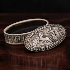 Pharaonic Jewelry Box with Hieroglyphs Egyptian Treasure Keepsake Gift Box Stone picture