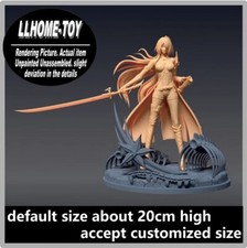 Anime Acheron Sword Fight Resin 3D Print GK Figure DIY Model Unpainted picture
