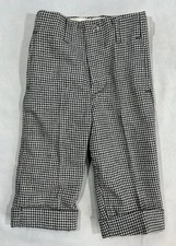 Vintage 1920s Two Legs Full Pant Salesman Sample Houndstooth Mini Display Pants picture