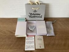Vivienne Westwood Heart Shape Electronic Gas Lighter Orb Logo Clear Silver Japan picture
