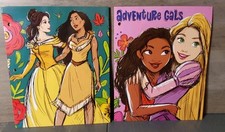 Disney 2pk Folders Rapunzel Moana Pochantas Belle Adventure Girls picture