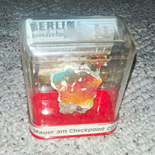 Berlin Germany Brandenburg Gate Berlin Wall Piece Souvenir Display Case picture