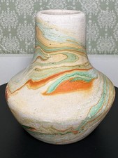 Nemadji Pottery Bud Vase USA picture