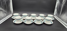 Schonwald Fairwood Fancy Free Porcelain Cups & Saucers Set of 9 Germany 1960s picture