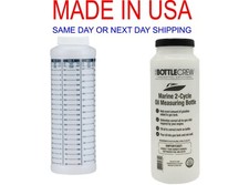 Attwood 11873-1 Wide-Mouth Marine Fuel/Oil Mixing Bottle 1-Quart 2 stroke motor picture