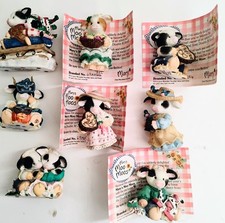 Lot Of 8 Vintage Mary's Moo Moos, 1995-1997 Used With Boxes Good Condition picture