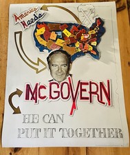 Rare 1972 George McGovern Presidential Campaign Poster By Larry Rivers picture