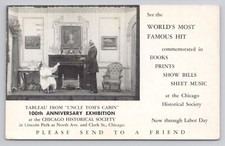 Postcard Tableau from Uncle Tom's Cabin Chicago Historical Society 1951 picture