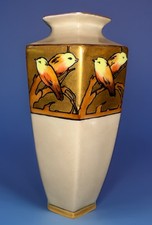 Vintage Erdmann Schlegelmilch Porcelain Handpainted Crafted Vase Signed A.Larson picture