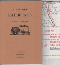 A History of Railroads in Tompkins County 1977 Revised Book With Map Ithaca NY picture