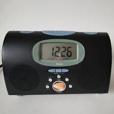 Philips Model: C200/17 Radio Alarm Clock-AM/FM-Corded-Black-Tested Works picture