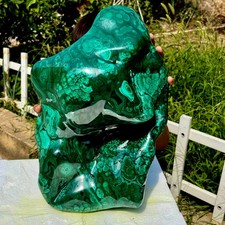 32.4LB  Natural Polished Malachite Mineral freeform specimen Reiki Stone Healing picture