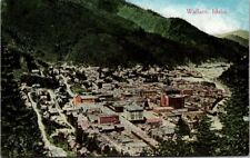 Postcard Aerial Birds Eye View of Wallace, Idaho picture