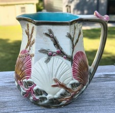 Wedgwood Majolica Pitcher Jug Shells Seaweed Ocean Antique picture