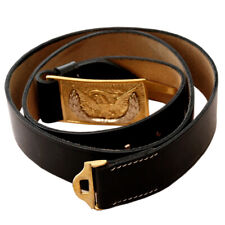 US Civil War Union Officer Army Cavalry NCO Leather Waist Belt With Eagle Buckle picture