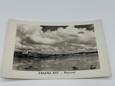 Vintage Panama Bay RPPC Real Photo Postcard picture