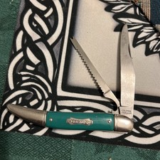 Vintage Imperial Crown Prov RI Fish Pocket Knife 1950s Scaler Hook Remover USA picture