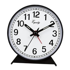 Equity 14075 Black Analog Wind-Up Alarm Clock Small picture