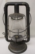 VINTAGE C.T. HAM MFG NO. 0 CLIPPER LANTERN AND CLEAR HAM GLOBE picture